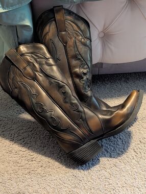 🤠✨ Western Cowboy Boots | Country Concert Ready | Like New Wide Calf  Friendly